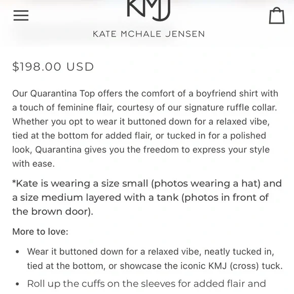 Women's Denim KMJ Shirt Quarantina Style Large - Picture 12 of 16